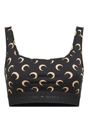 Top sportivo in jersey riciclato Moon MARINE SERRE | WUW055BCJER0001IT99